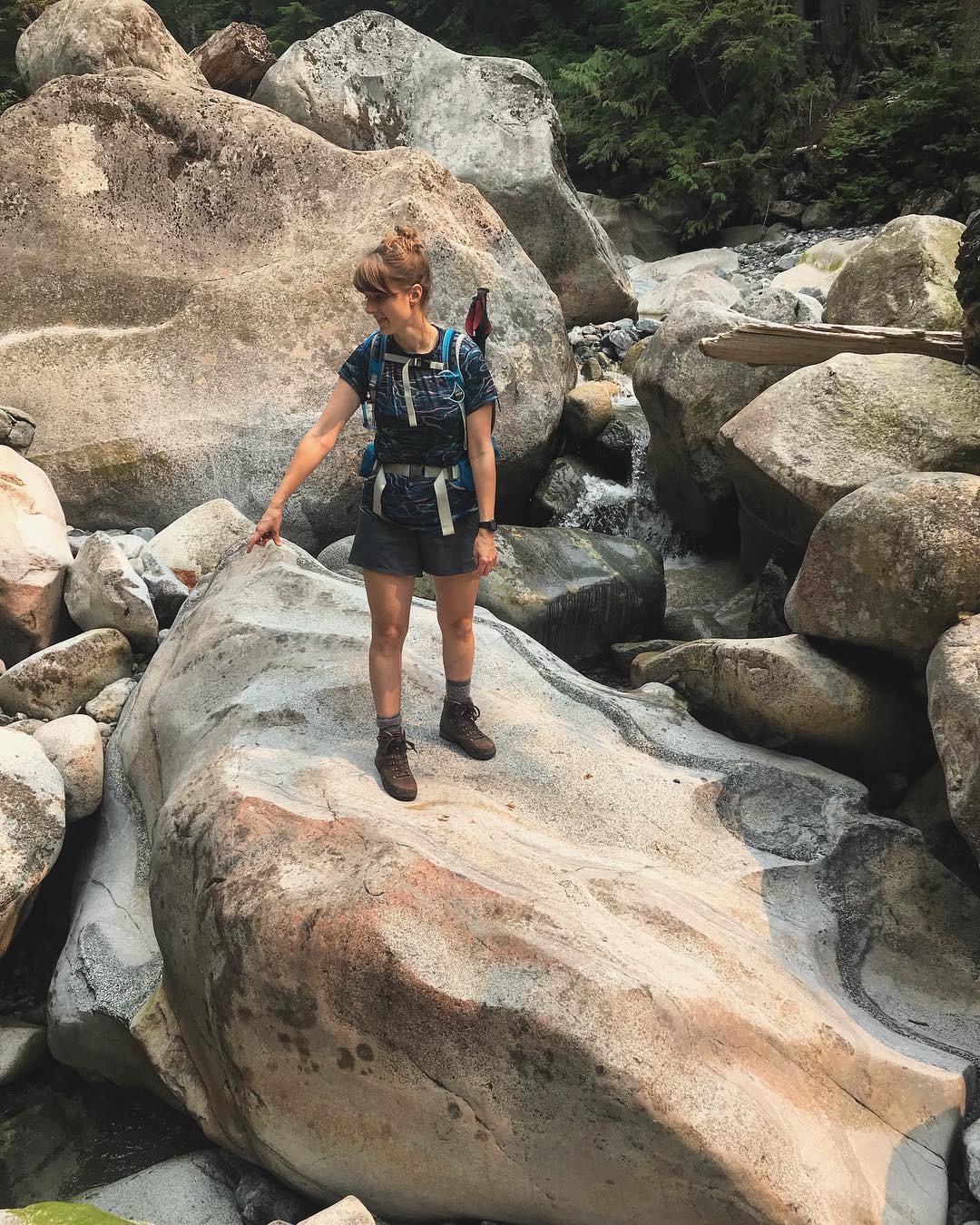 Passed by #lynncreek on our way to #hanesvalley. The boulders here were a whole lot...