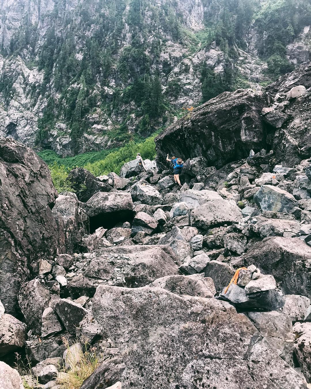 A small patch of the boulder field we hiked through on Saturday. @andreasupernova for scale....