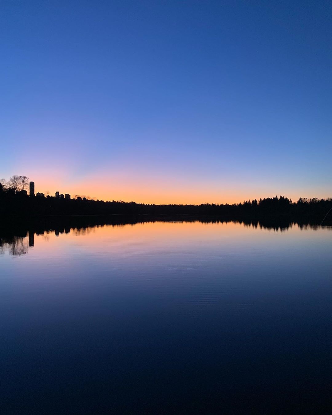 Deer Lake this evening.